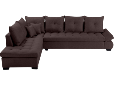 Narożnik w kształcie L do salonu z luźnymi poduszkami - BARON / Inari 28