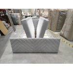 Łóżko kontynentalne PARIS DUO 180x200 - Matana 01 - jasny szary - OUTLETU