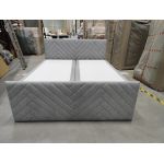 Łóżko kontynentalne PARIS DUO 180x200 - Matana 01 - jasny szary - OUTLETU