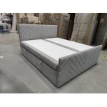 Łóżko kontynentalne PARIS DUO 180x200 - Matana 01 - jasny szary - OUTLETU
