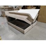 Łóżko kontynentalne LUKA KING 160x200 - Monolith 02 - beżowy - OUTLETU