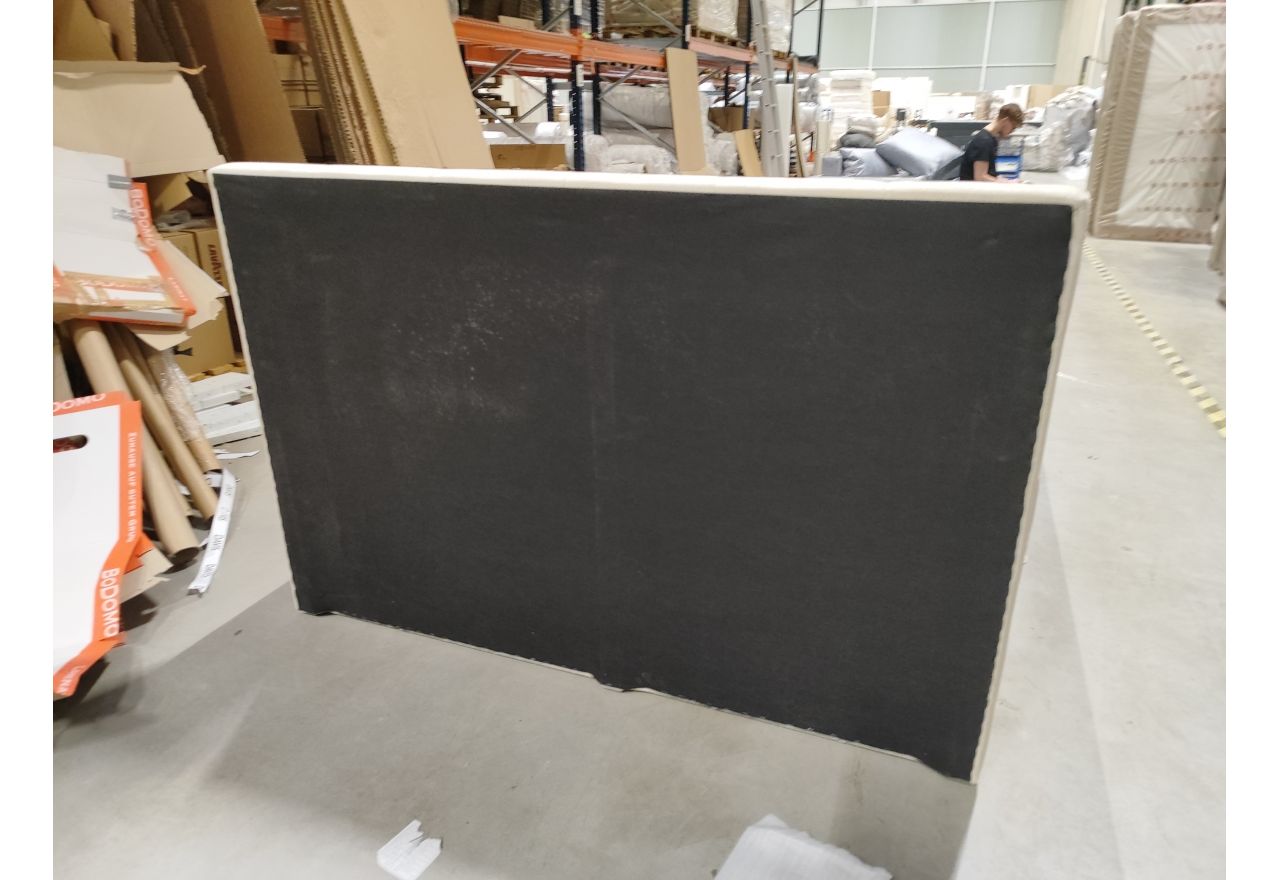 Łóżko kontynentalne LUKA KING 160x200 - Monolith 02 - beżowy - OUTLETU