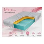 Łóżko tapicerowane TILIANO CLASSIC 180x200 - materac piankowy - szary, sztruks