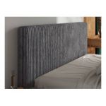 Łóżko tapicerowane TILIANO CLASSIC 200x200 - szary, sztruks