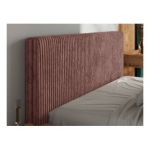 Łóżko tapicerowane TILIANO CLASSIC 160x200 - materac piankowy - różowy, sztruks