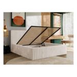 Łóżko tapicerowane TILIANO CLASSIC 180x200 - materac pocket - beżowy, sztruks