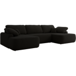 Narożnik CUBO U -  czarny, boucle