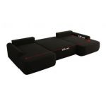 Narożnik CUBO U -  czarny, boucle