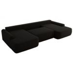 Narożnik CUBO U -  czarny, boucle