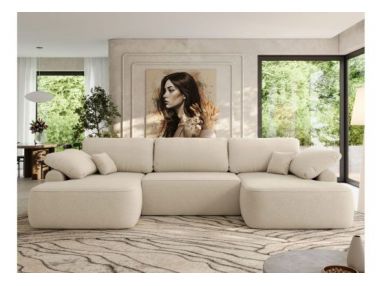 Narożnik CUBO U -  beżowy, boucle