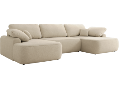 Narożnik CUBO U -  beżowy, boucle