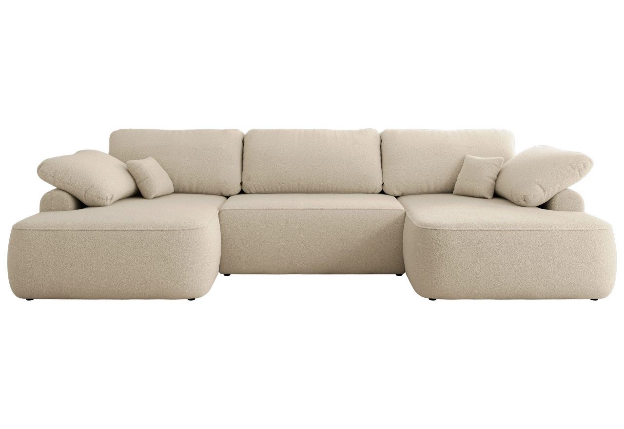 Narożnik CUBO U -  beżowy, boucle