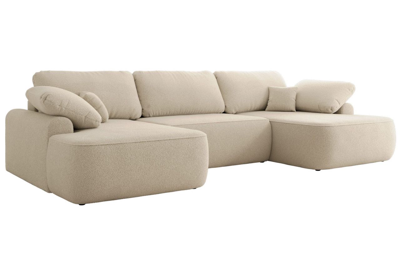 Narożnik CUBO U -  beżowy, boucle