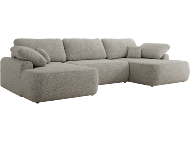 Narożnik CUBO U -  jasnoszary, struktura