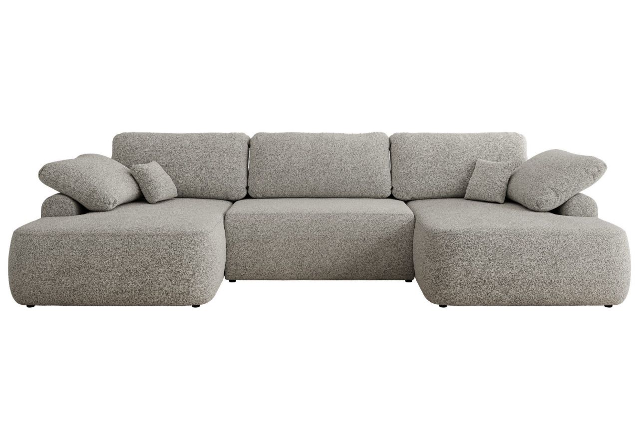 Narożnik CUBO U -  jasnoszary, struktura