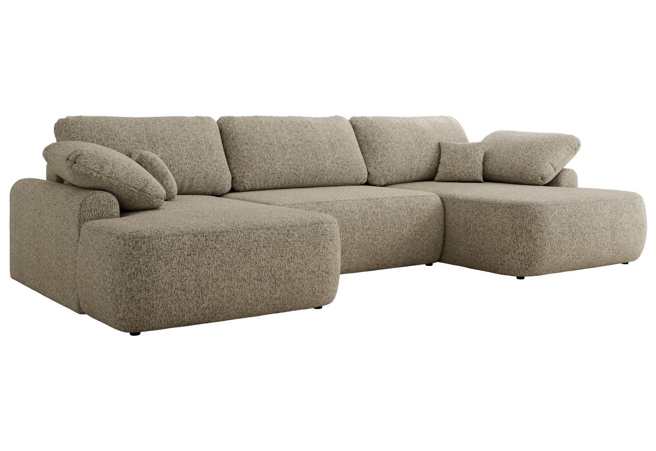 Narożnik CUBO U -  ciemnobeżowy, struktura