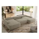 Narożnik CUBO U -  ciemnobeżowy, struktura