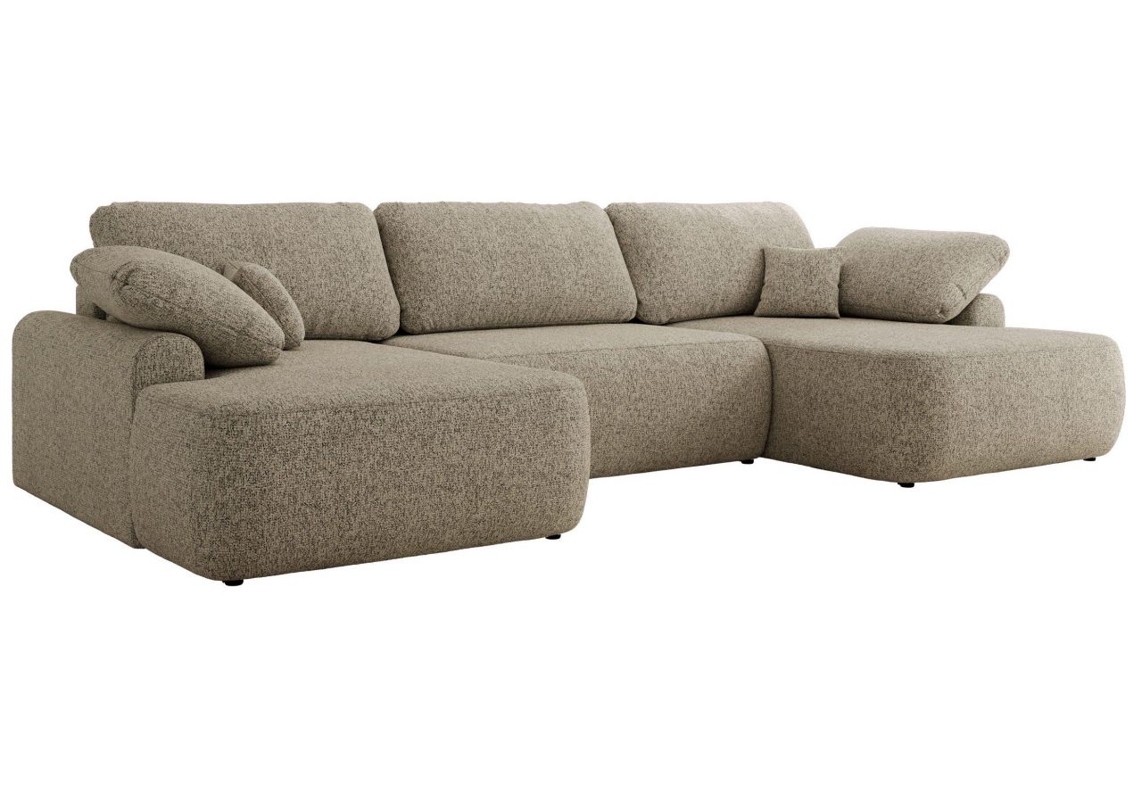 Narożnik CUBO U -  ciemnobeżowy, struktura