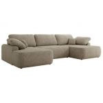 Narożnik CUBO U -  ciemnobeżowy, struktura