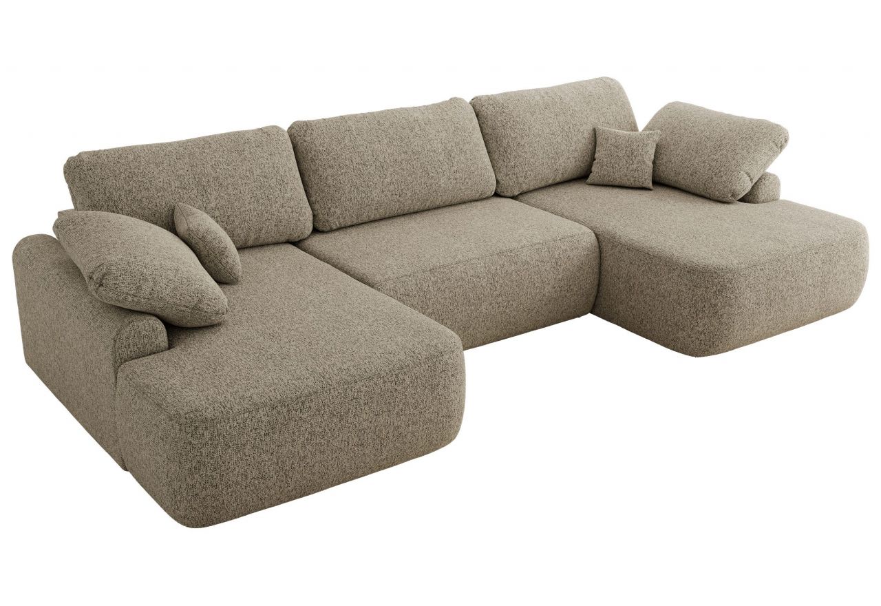 Narożnik CUBO U -  ciemnobeżowy, struktura