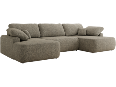 Narożnik CUBO U -  szary, struktura