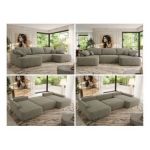 Narożnik CUBO U -  szary, struktura