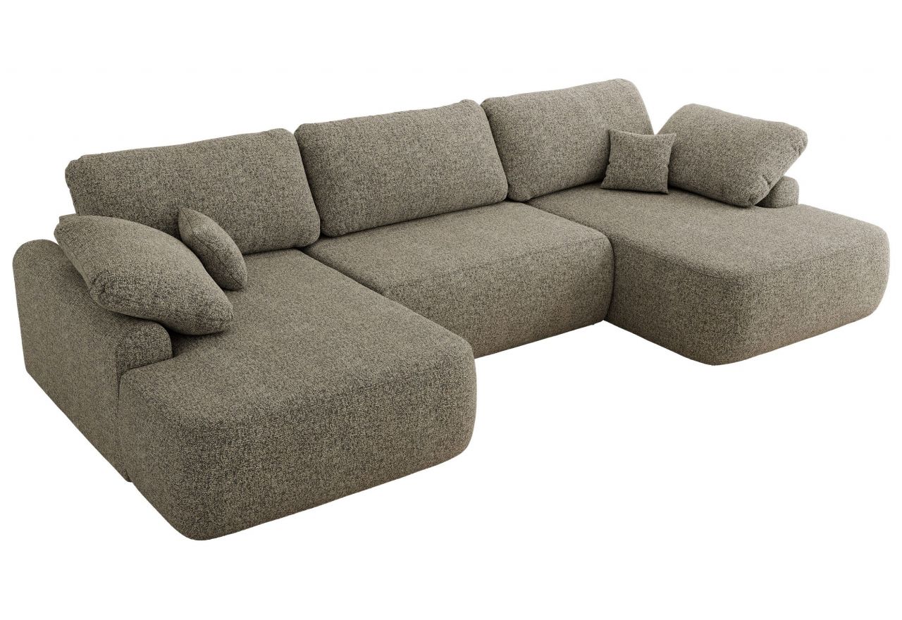 Narożnik CUBO U -  szary, struktura