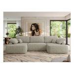 Narożnik CUBO U -  beżowy, struktura