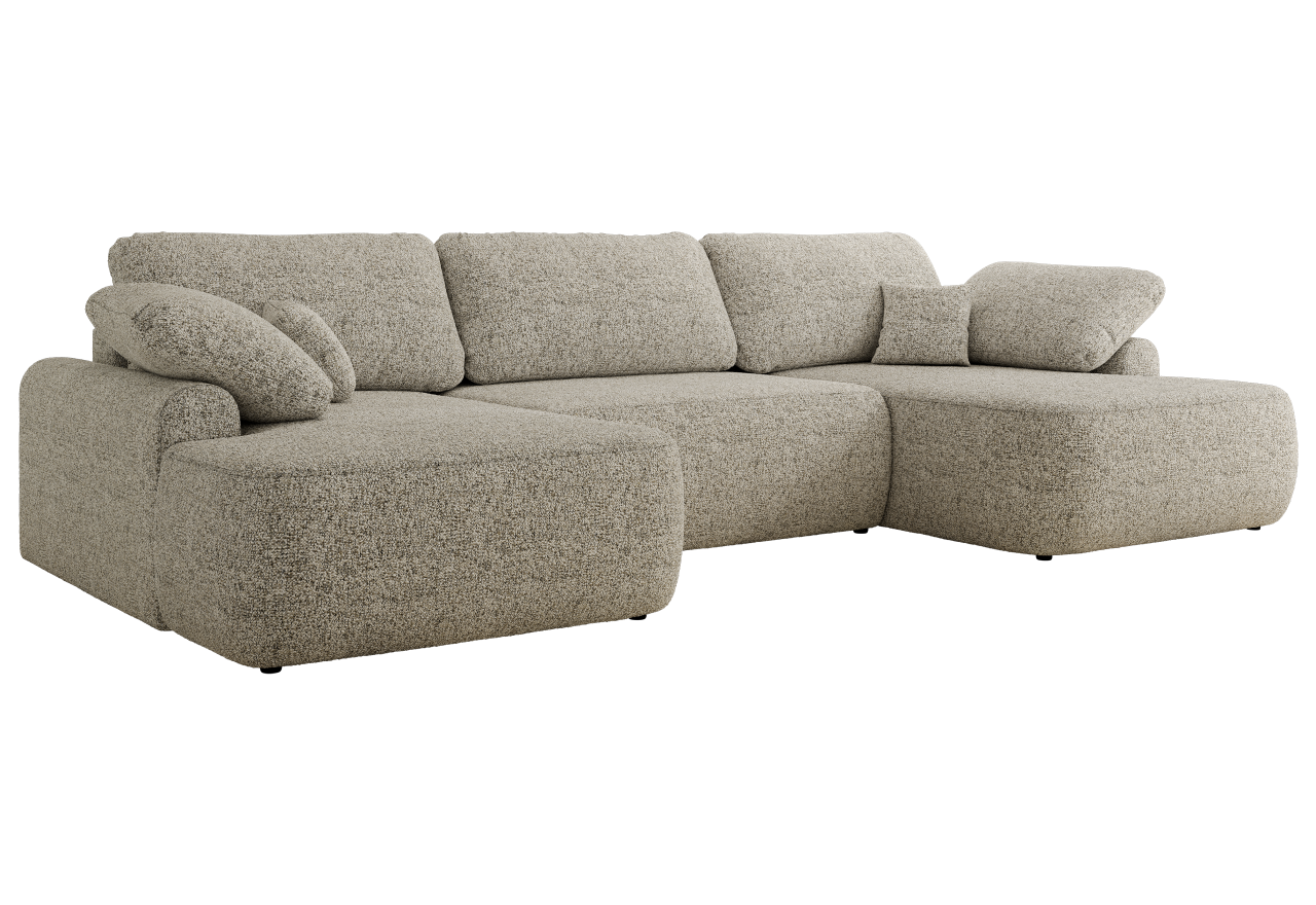 Narożnik CUBO U -  beżowy, struktura