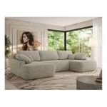 Narożnik CUBO U -  beżowy, struktura