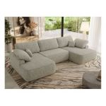 Narożnik CUBO U -  beżowy, struktura