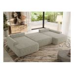 Narożnik CUBO U -  beżowy, struktura