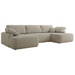 Narożnik CUBO U -  beżowy, struktura