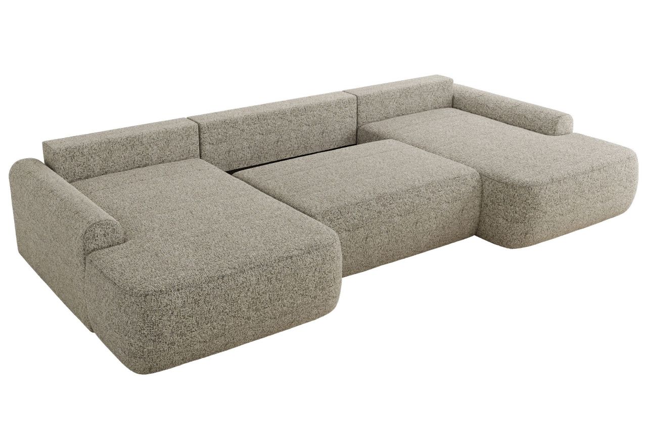 Narożnik CUBO U -  beżowy, struktura