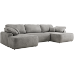 Narożnik CUBO U -  jasnoszary, welwet