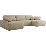 Narożnik CUBO U -  beżowy, welwet