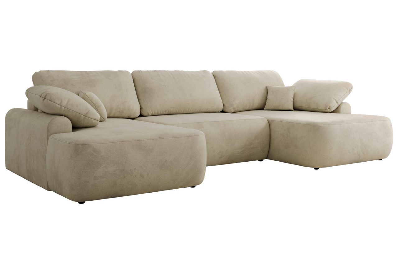 Narożnik CUBO U -  beżowy, welwet