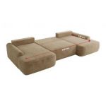 Narożnik CUBO U -  beżowy, plusz