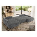 Narożnik CUBO U -  szary, sztruks