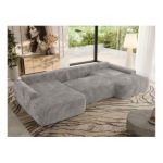 Narożnik CUBO U -  jasnoszary, sztruks