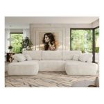 Narożnik CUBO U -  beżowy, sztruks