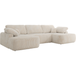 Narożnik CUBO U -  beżowy, sztruks