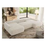 Narożnik CUBO U -  beżowy, sztruks