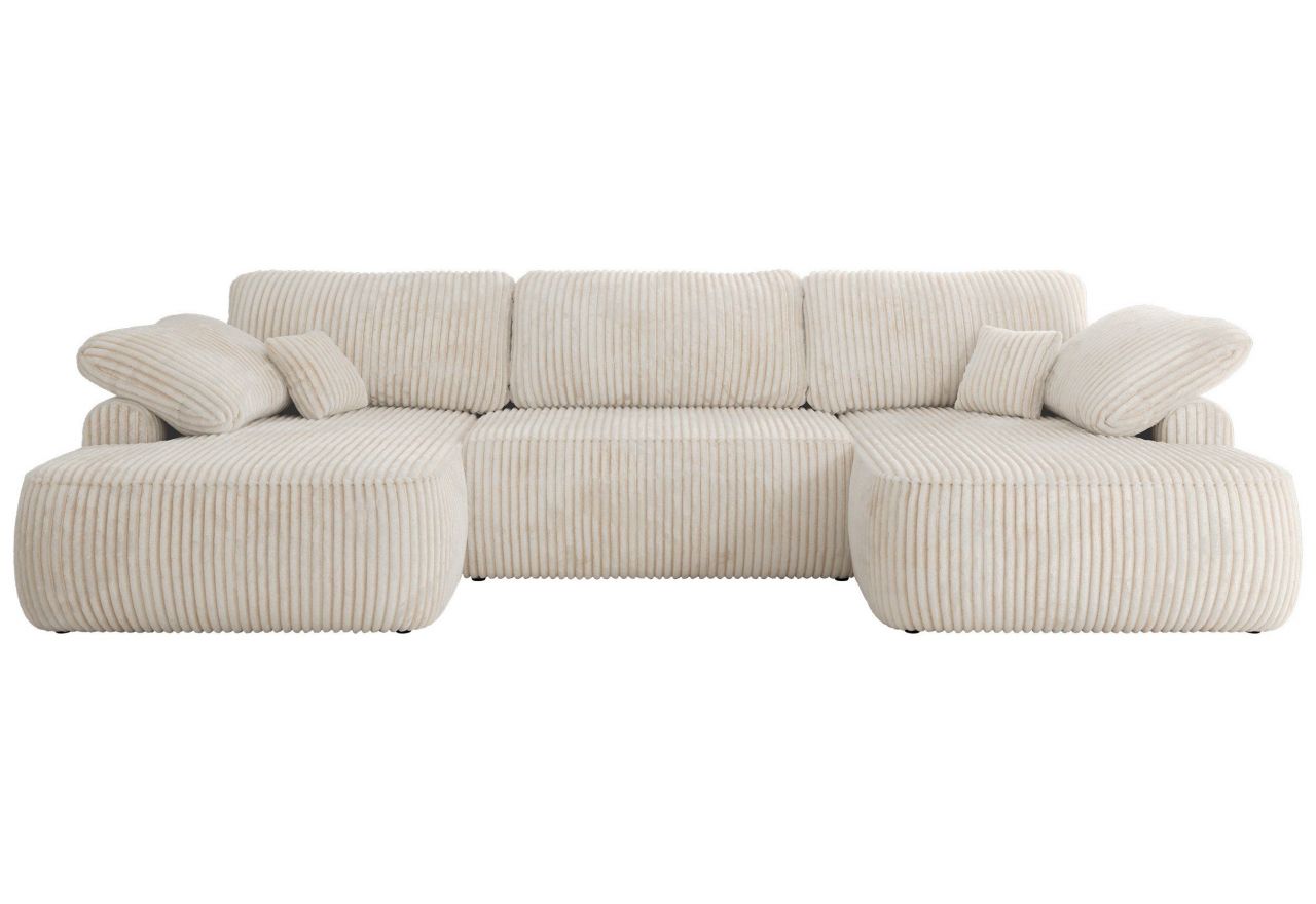 Narożnik CUBO U -  beżowy, sztruks