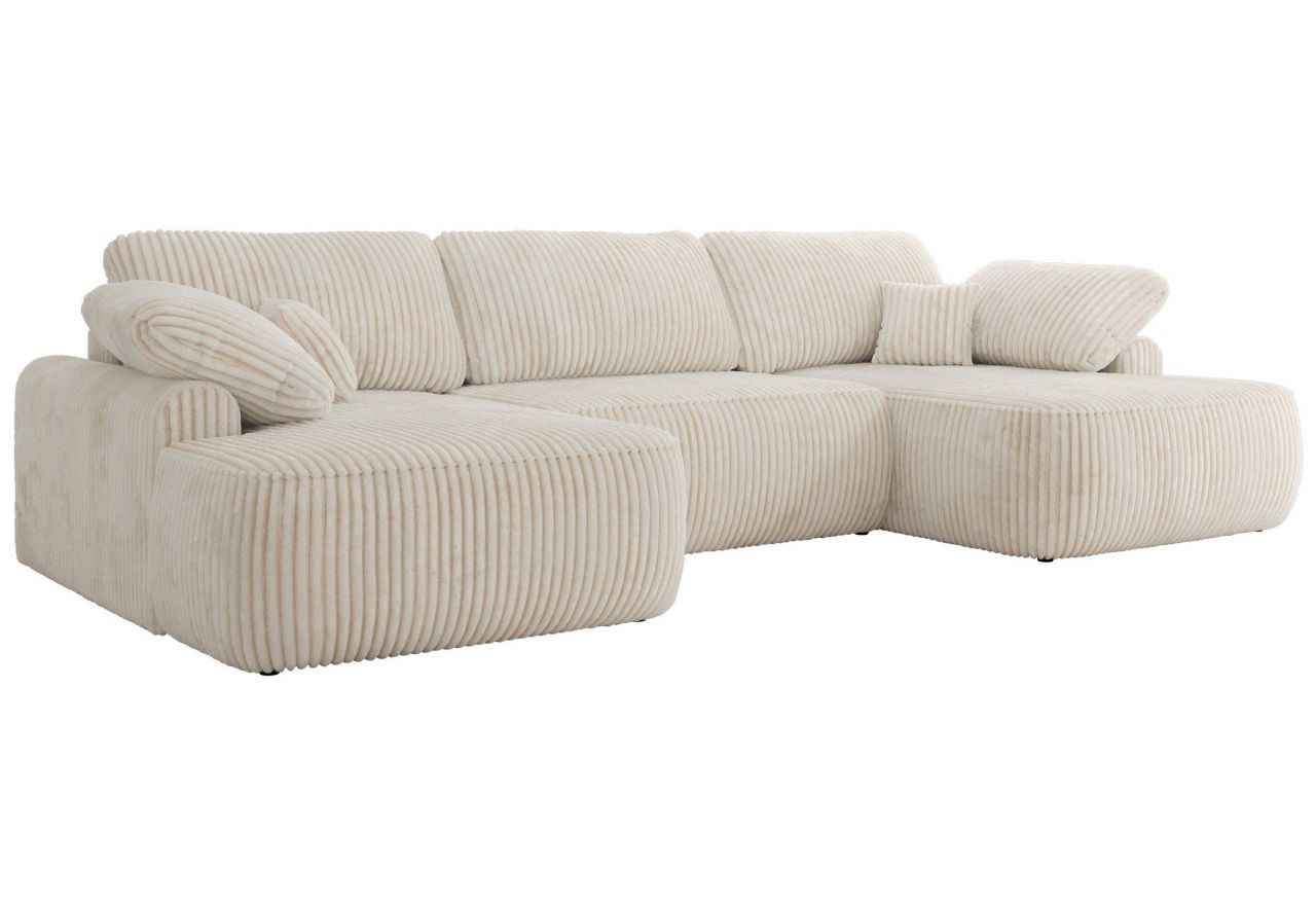 Narożnik CUBO U -  beżowy, sztruks