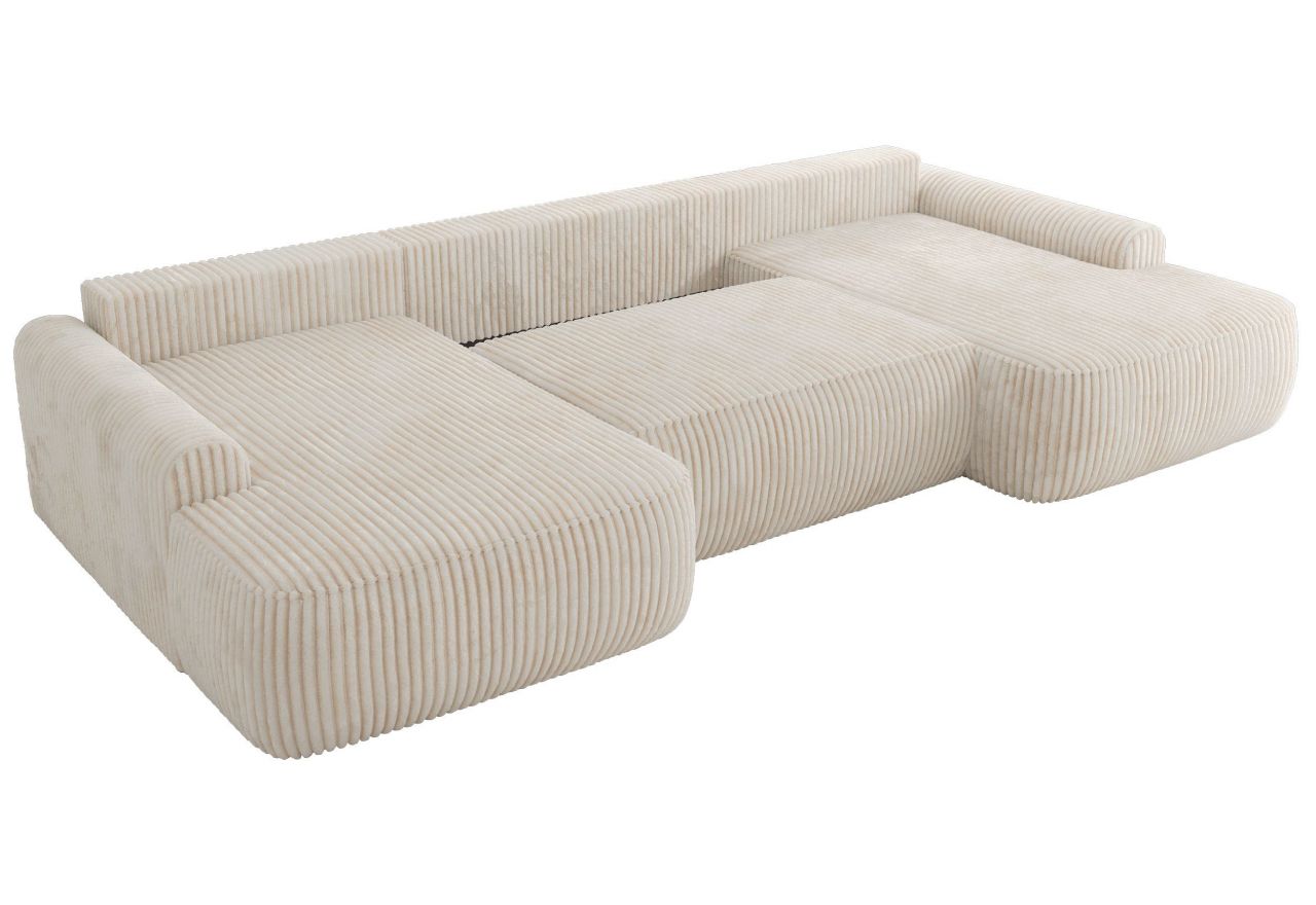 Narożnik CUBO U -  beżowy, sztruks