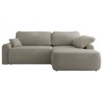 Narożnik CUBO L - strona prawa - jasnoszary, boucle