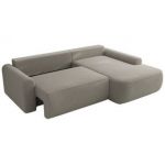 Narożnik CUBO L - strona prawa - jasnoszary, boucle