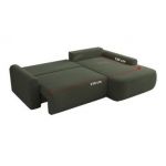 Narożnik CUBO L - strona prawa - ciemnozielony, boucle