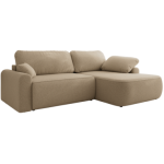 Narożnik CUBO L - strona prawa - jasnobrązowy, boucle